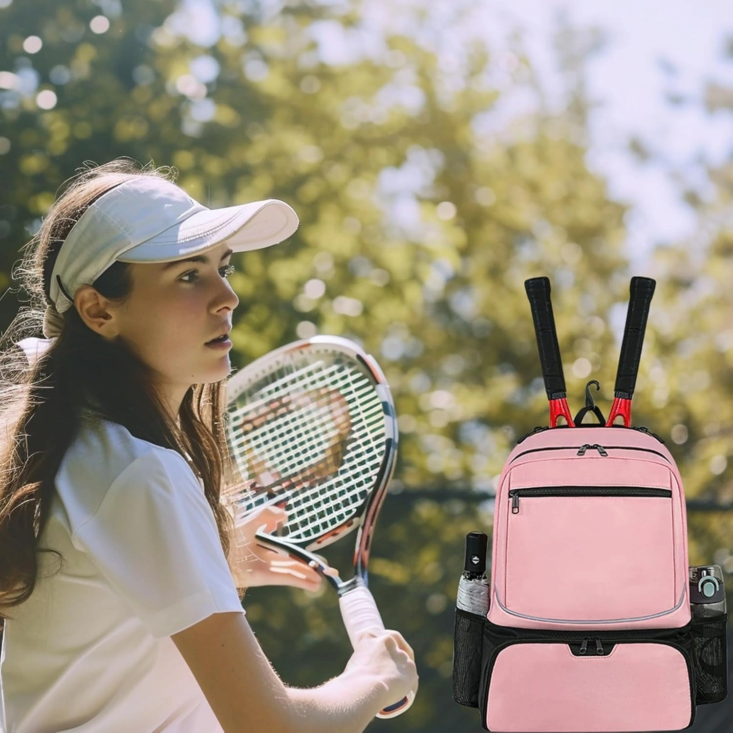 Large Capacity Pickleball Backpack for Paddles & Balls