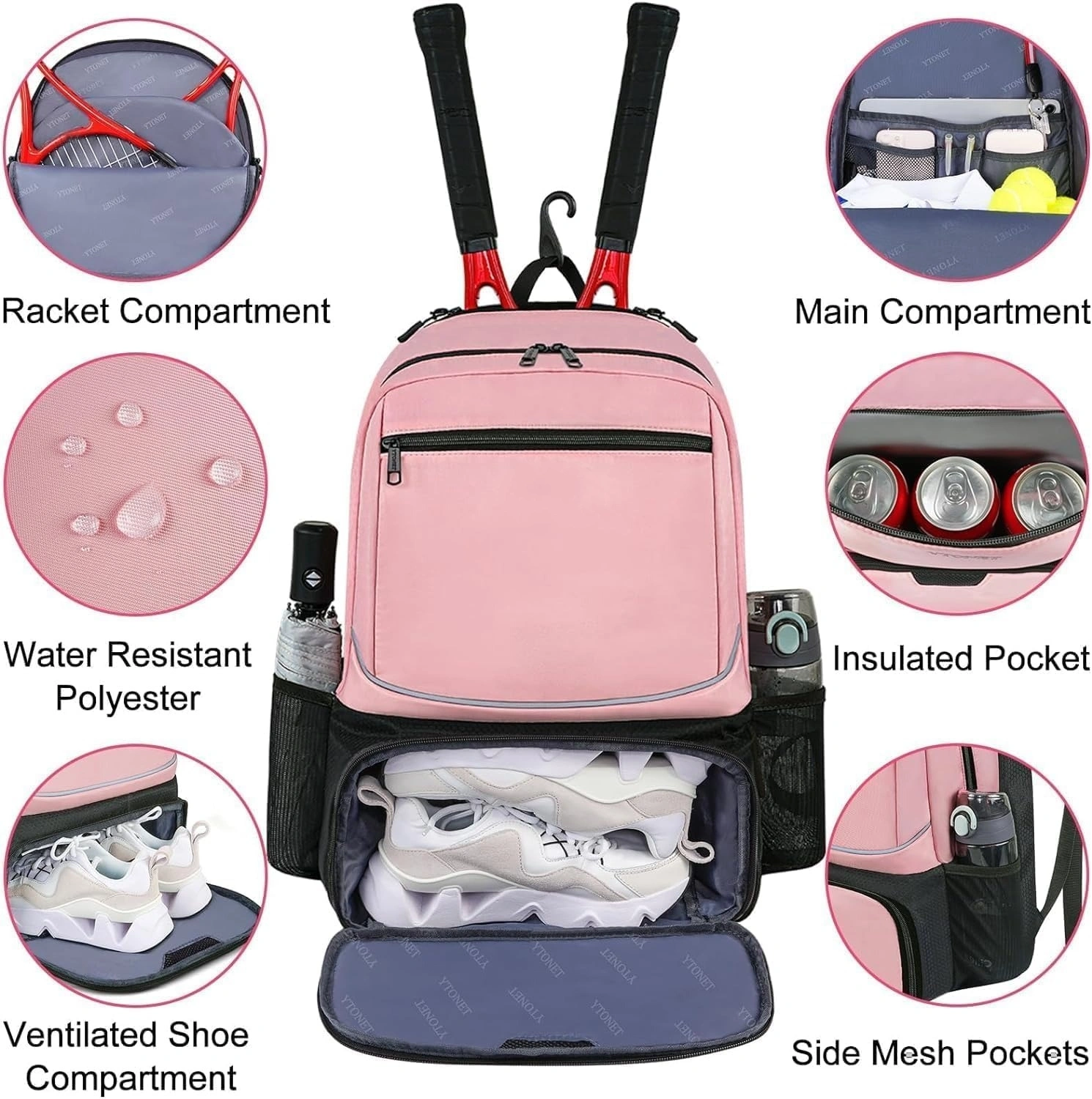Waterproof Insulated Pickleball Backpack